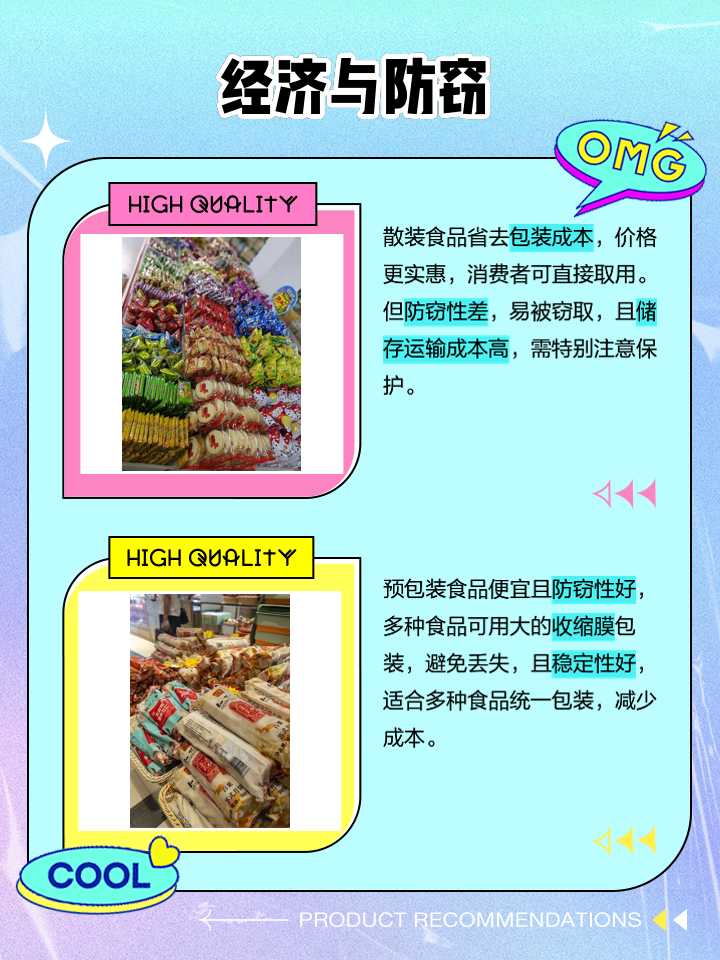 散裝食品與預包裝食品 核心區別與市場交織
