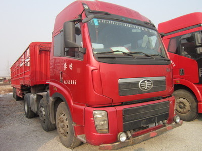 二手解放新大威雙導(dǎo)向牽引車半掛車_專用汽車欄目